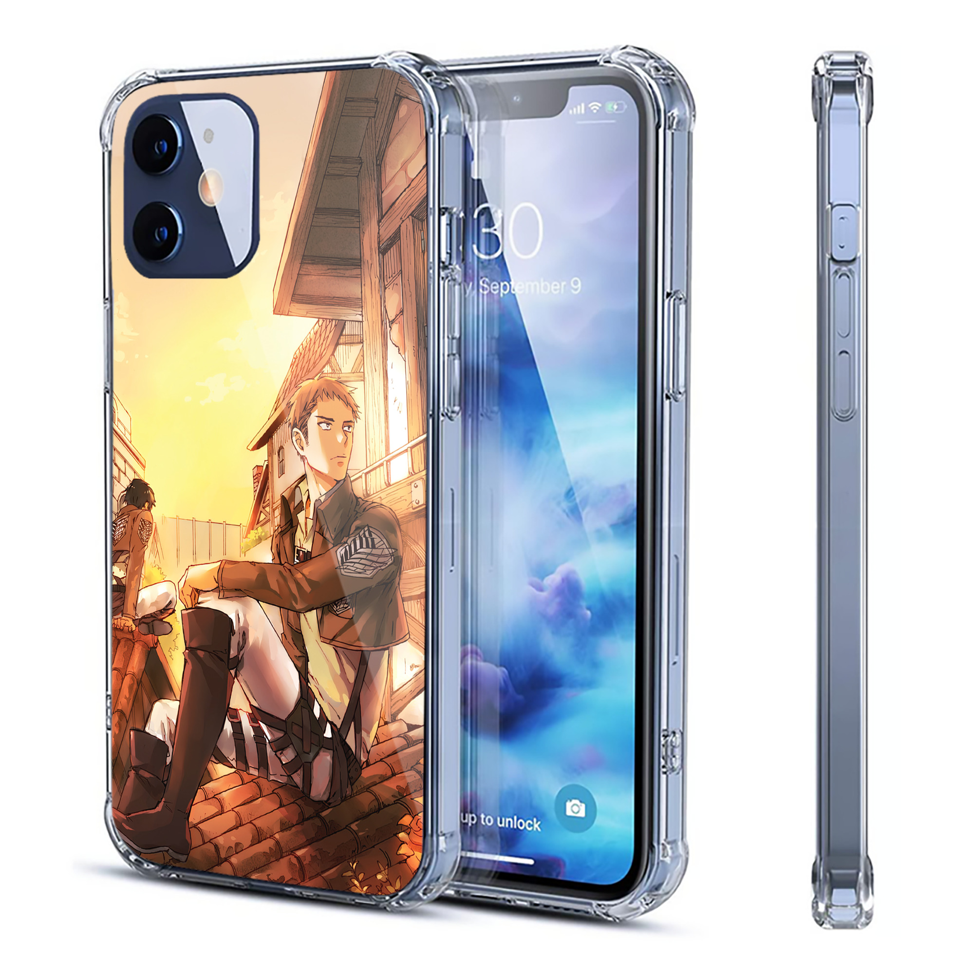 （画像用） 進撃の巨人 Attack on Titan 【iPhone 12シリーズ対応】透明スマホケース（クリアソフトケース）